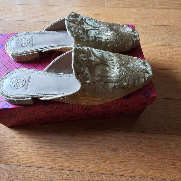 Tory Burch Carlotta Brocade Mules